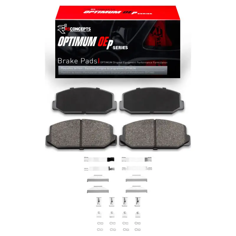 R1 70-75 Toyota Corona Front Optimum Oe Pads & Hardware Kit 1