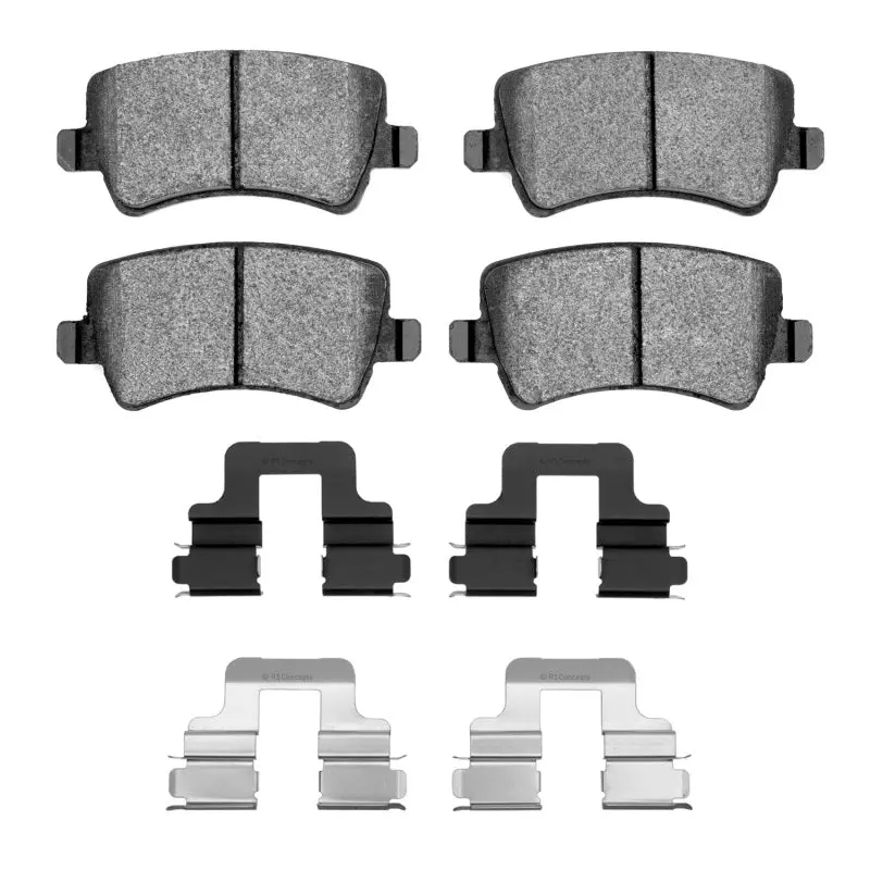 R1 2007-2018 Land Rover Lr2 Rear R1 Euro Ceramic Pads & Hardware Kit 1