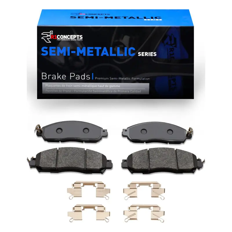 R1 16-22 Nissan Np300 Frontier (Mexico) Front Semi Met Pads & Hardware Kit 1