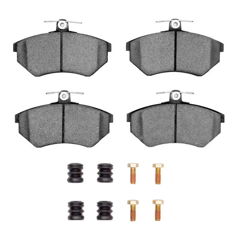 R1 84-02 Audi 4000 Quattro Front Semi Met Pads & Hardware Kit 1