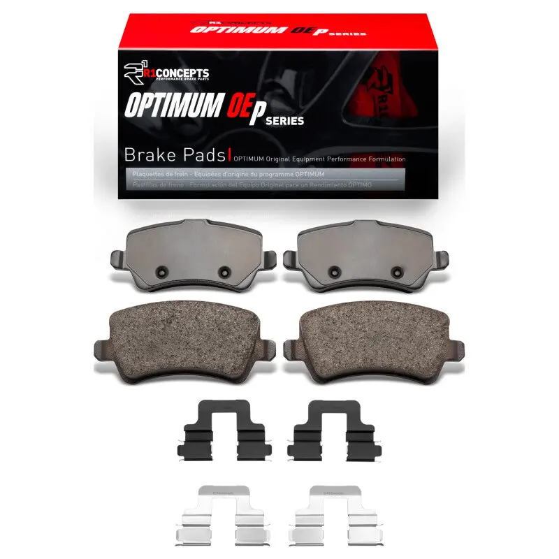 R1 12-15 Land Rover Range Rover Evoque Rear Optimum Oe Pads & Hardware Kit 1