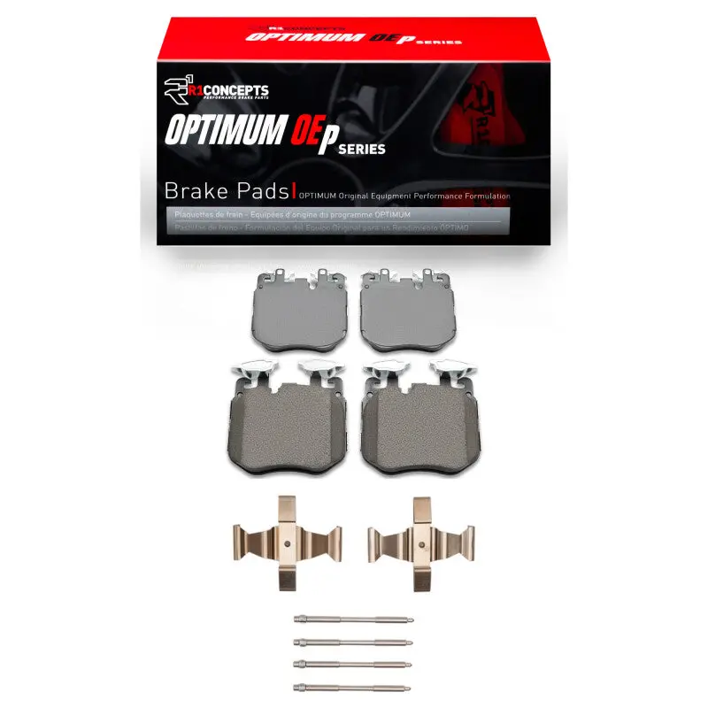 R1 16-20 Bmw Alpina B7 Xdrive Front Optimum Oe Pads & Hardware Kit 1