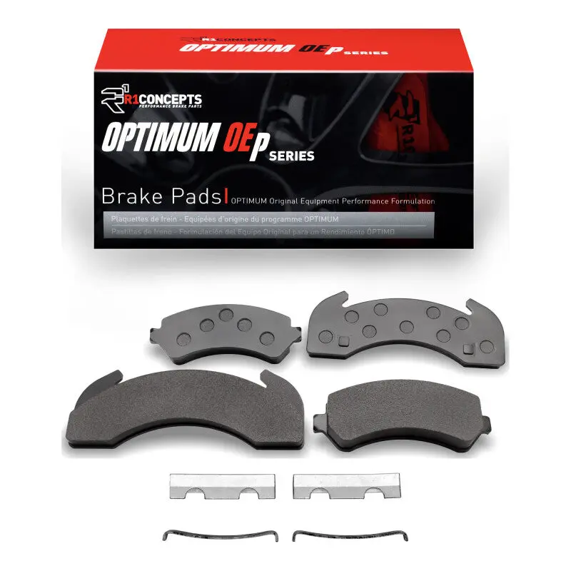 R1 83-12 Blue Bird Bus Tc1000 Front And Rear Optimum Oe Pads & Hardware Kit 1