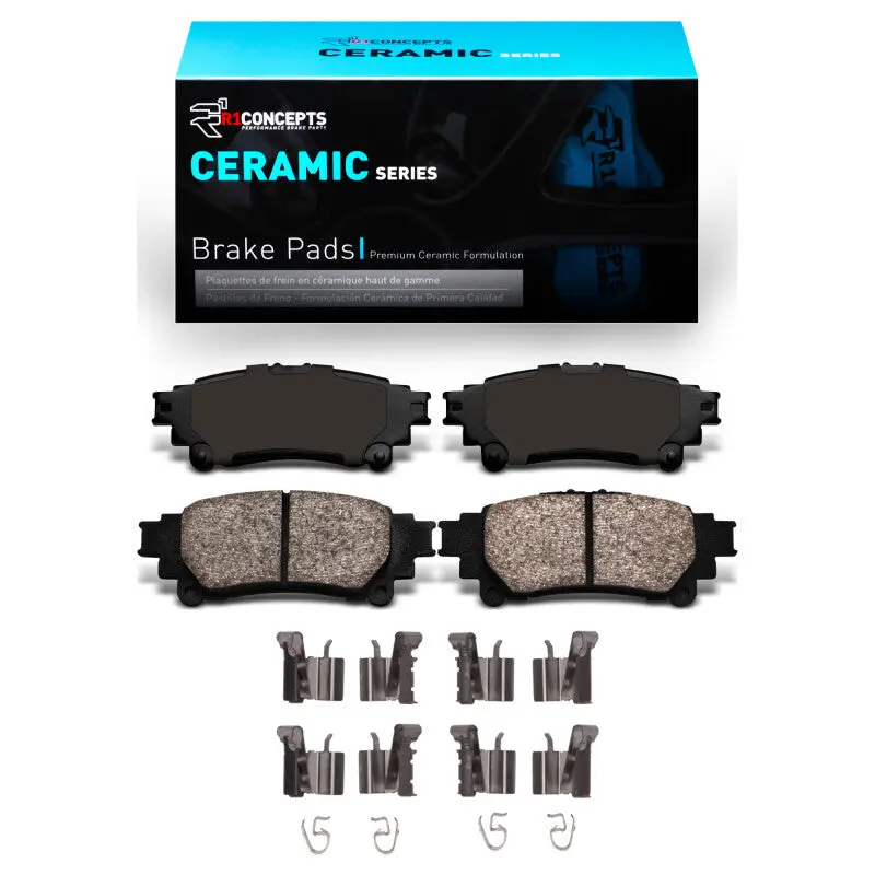 R1 2010-2020 Lexus Rx450h Rear R1 Ceramic Pads & Hardware Kit 1