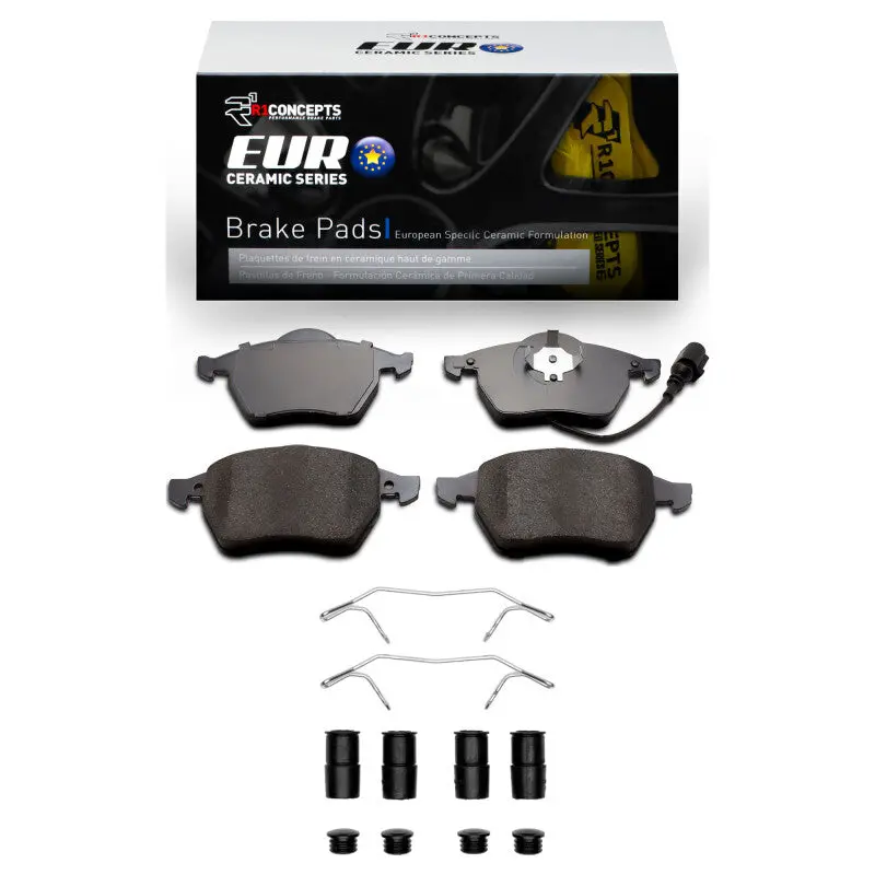 R1 99-10 Audi Tt Front Euro Ceramic Pads & Hardware Kit 1