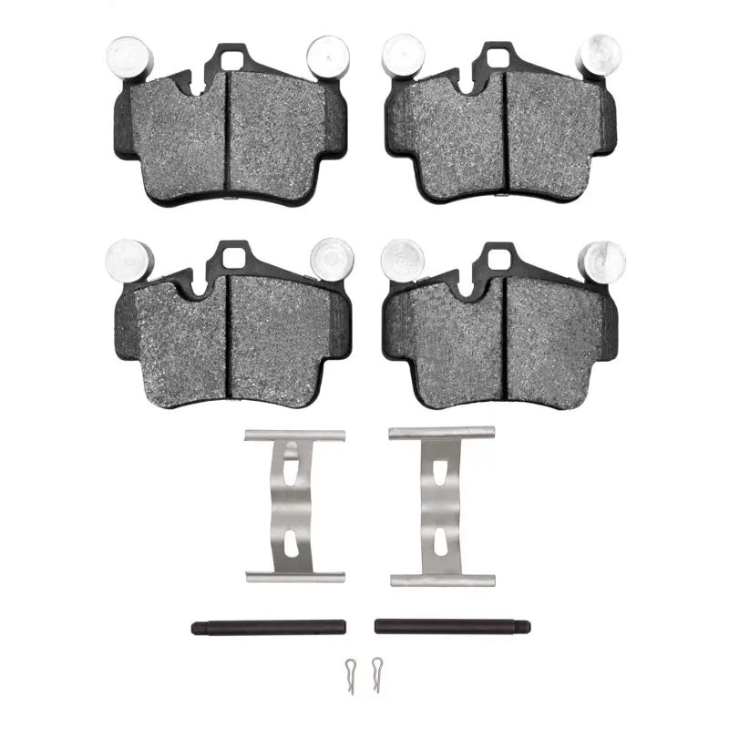 R1 06-12 Porsche Cayman Rear Semi Met Pads & Hardware Kit 1
