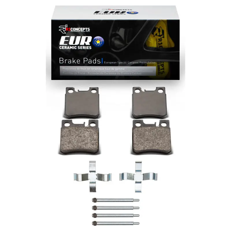 R1 93-95 Mercedes-Benz E320 Rear Euro Ceramic Pads & Hardware Kit 1