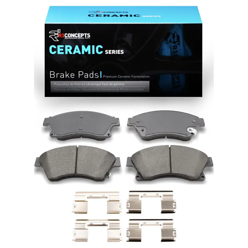R1 11-17 Chevrolet Sonic (Usa/Canada) Front Ceramic Brake Pads & Hardware Kit 1