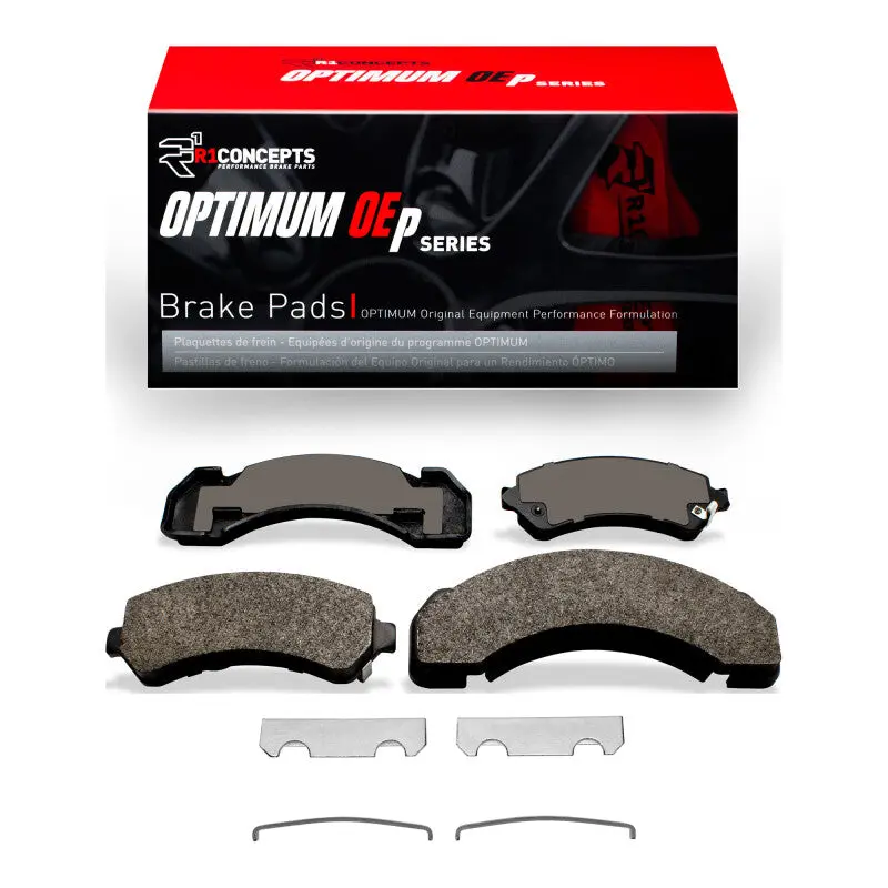 R1 97-12 Chevrolet P30 Front/Rear Optimum Oe Pads & Hardware Kit 1