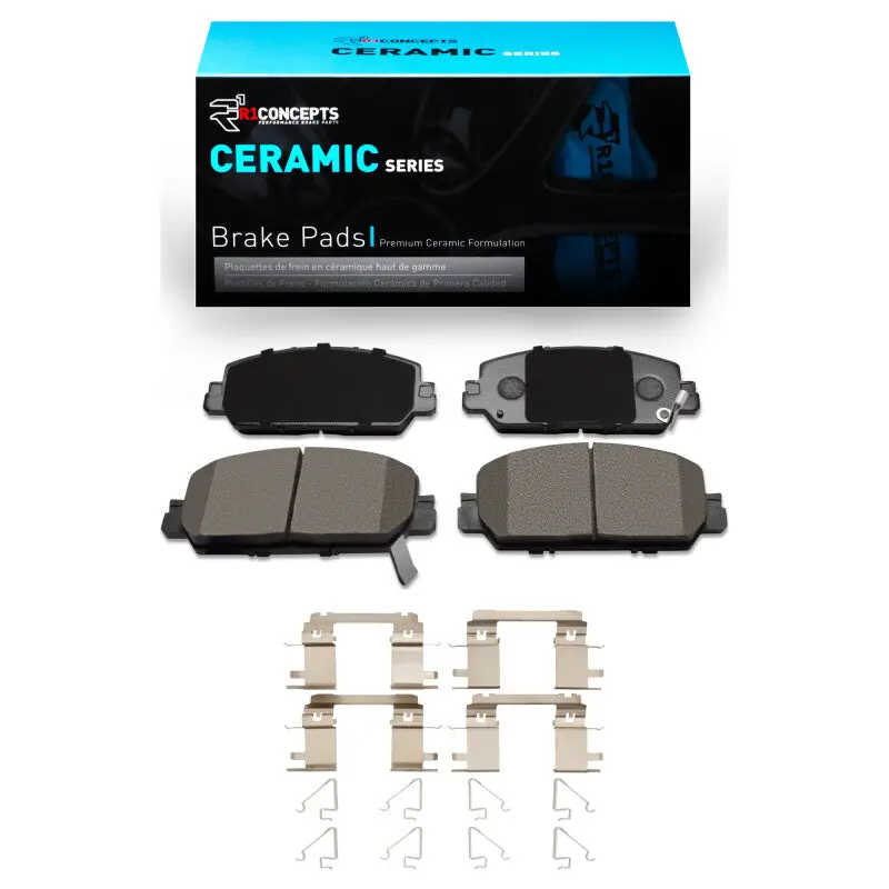 R1 17-25 Acura Adx Front Ceramic Brake Pads & Hardware Kit 1