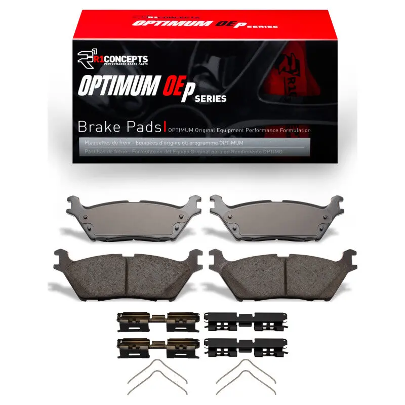 R1 2021-2025 Ford F-150 Rwd Rear R1 Optimum Oe Pads & Hardware Kit 1