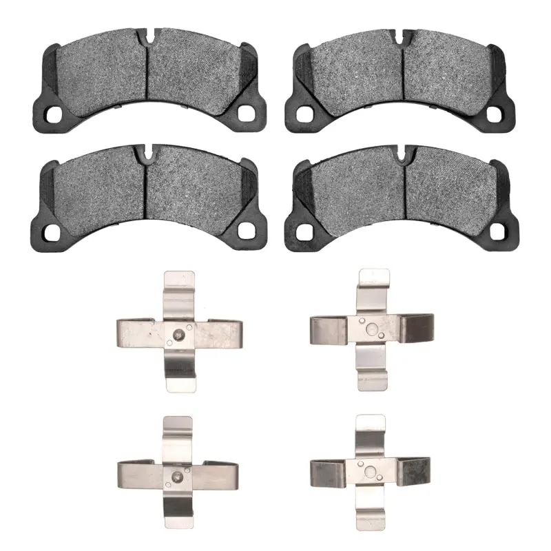 R1 11-23 Porsche Cayenne Front Semi Met Pads & Hardware Kit 1