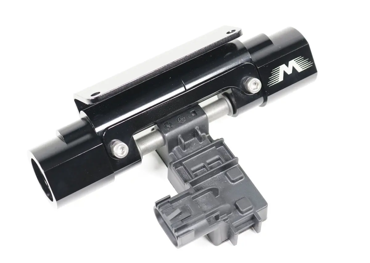 Billet E85 Flex Fuel Sensor Mount Dual Channel In Line 6, 8, 10An Sensor Not Included 1
