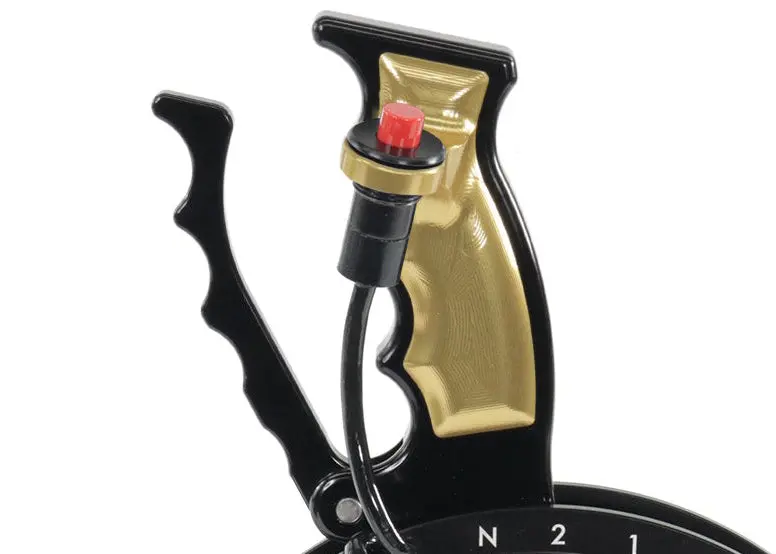 Operator Button Billet Grip Insert Set Gold 16-144-02 (Button Not Included) 1