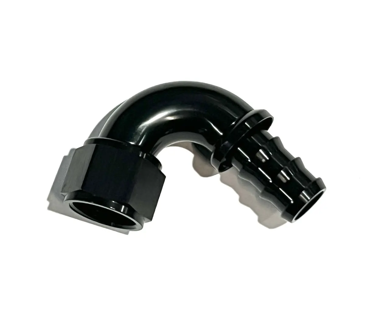 Dedicated Motorsports - 12An Pushlock Hose End 120 Degree 1