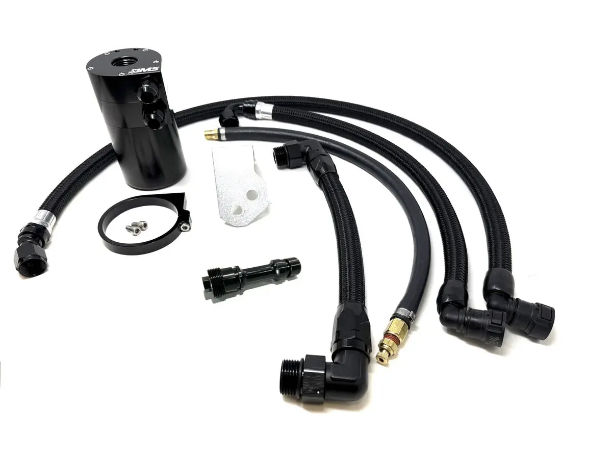 Dedicated Motorsports - Dms Dual -10An Billet Catch Can Kit - Recirculated 1