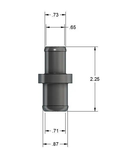 Dedicated Motorsports - 5/8 To 3/4 Inch High Flow Hose Joiner  (Union) 1