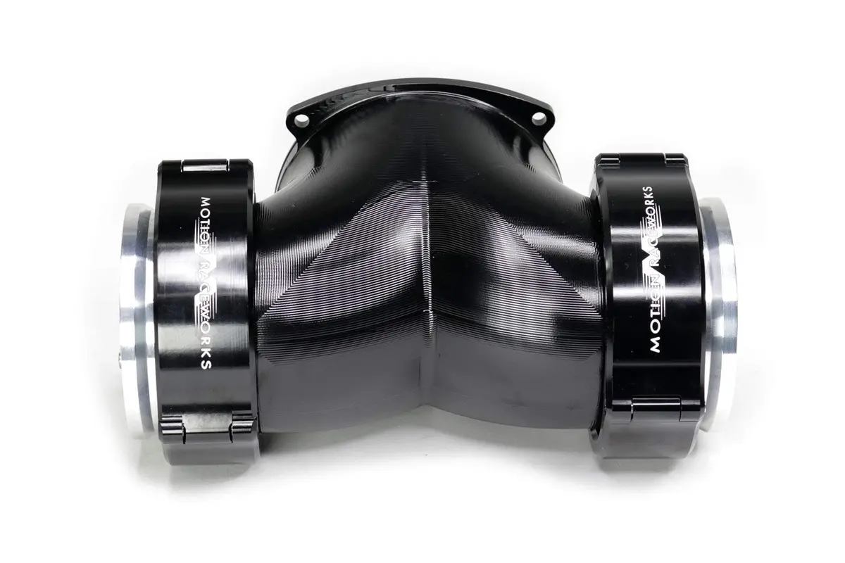 Attachment Only: 102Mm Billet Dual 'T' 180° W/ 3" Quick Seal - Black (10-14013Blk) 1