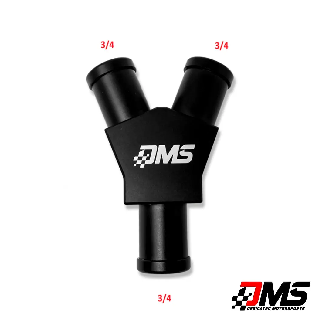 Dedicated Motorsports - Billet Y-Fitting 3/4" To Dual 3/4" 1