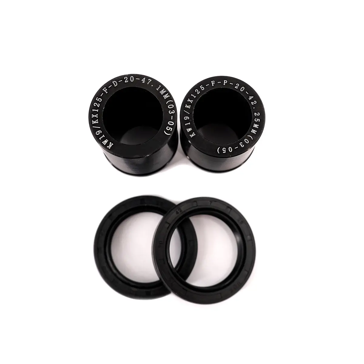 Kke Replacement Front Black Spacers For Kawasaki Kx125/250 2003-2005 Dirtbike 21/18 Or 21/19 Wheels 1