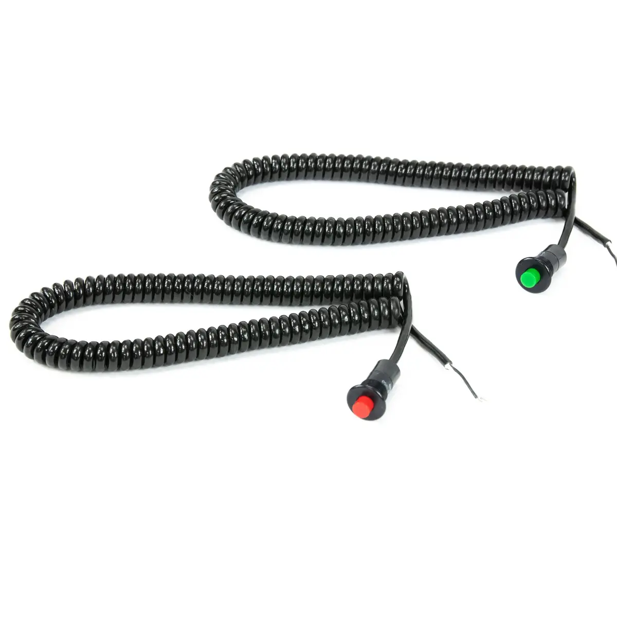 Motion Raceworks Momentary Small Push Button W/6' Wound Cord (Red Or Green) 1