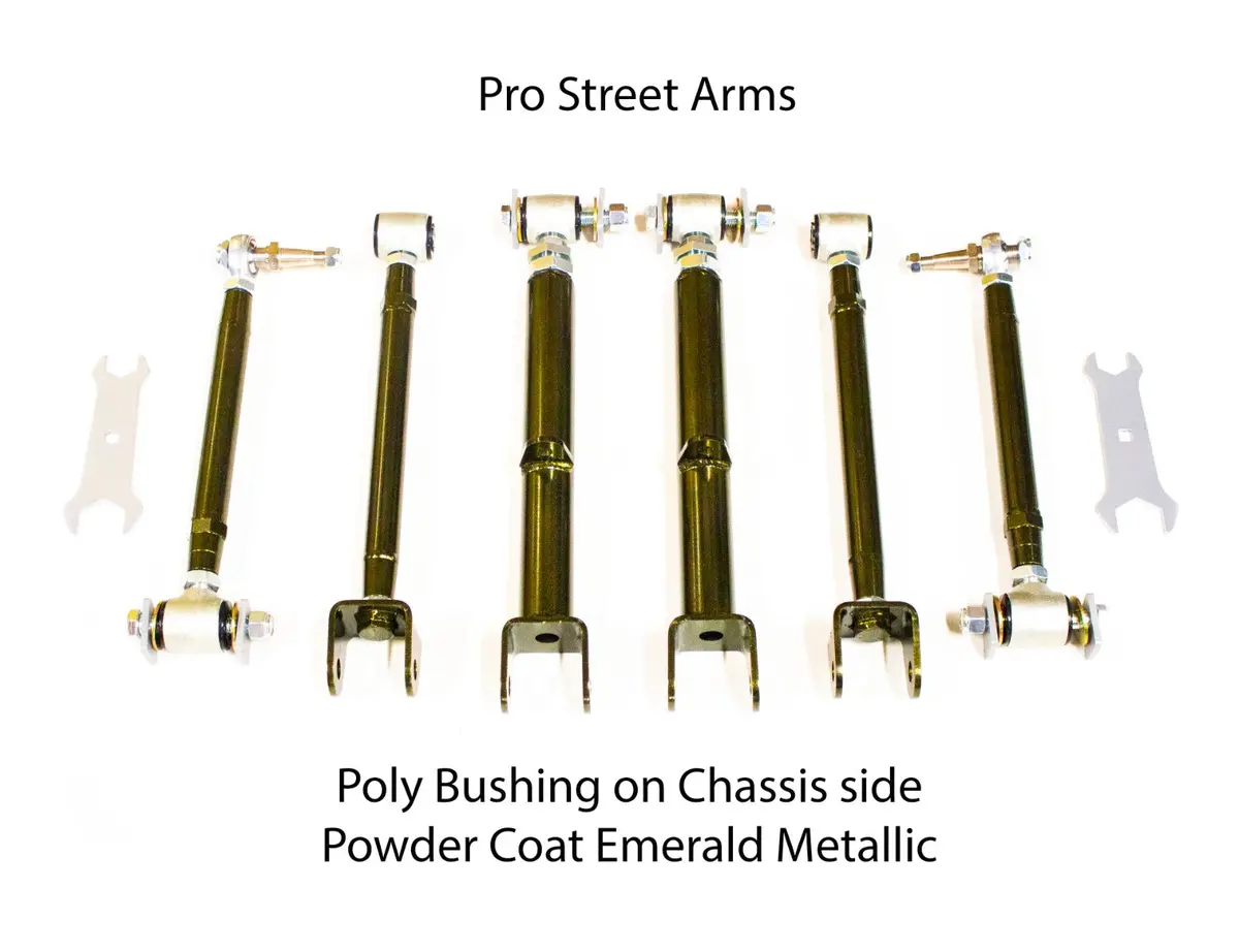 Mx83 Rear Adjustable Arms - Pro Street - Emerald 1