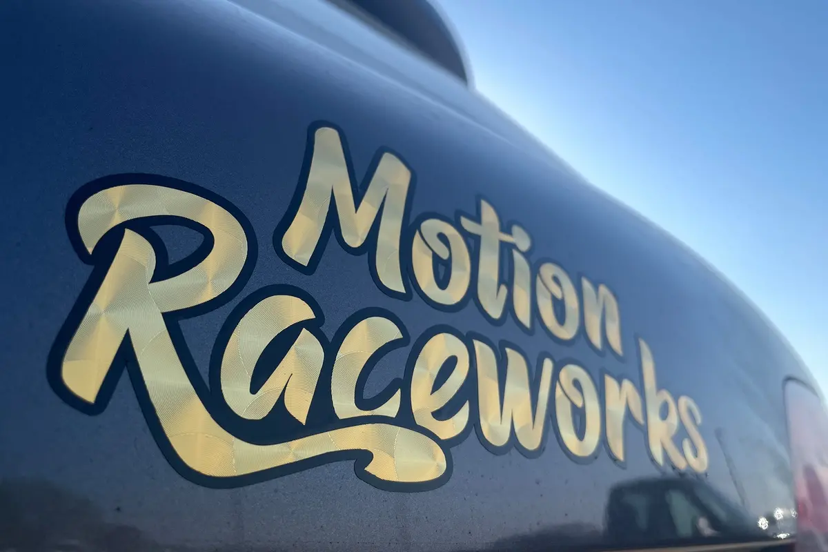 Motion Retro Gold Decal 12” Long - Md-Rg12 1