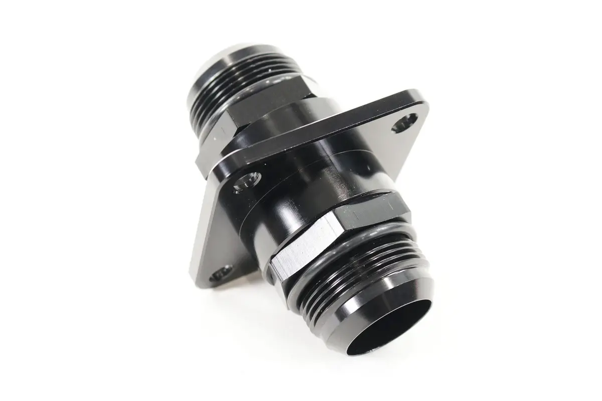 Billet Single Firewall Pass Thru 20 Orb For Intercooler, Burn Down Pcv & More 2