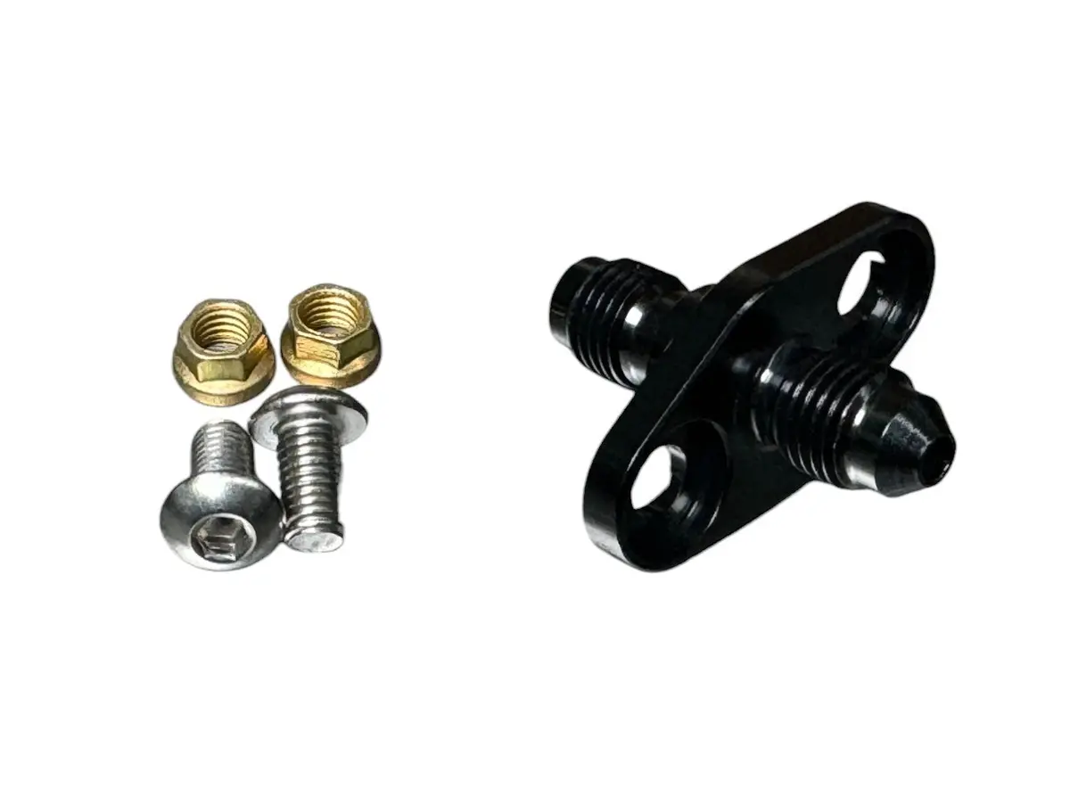 4An Bulkhead Flanged Pass Thru Fitting By Motion Raceworks 34-30404 1