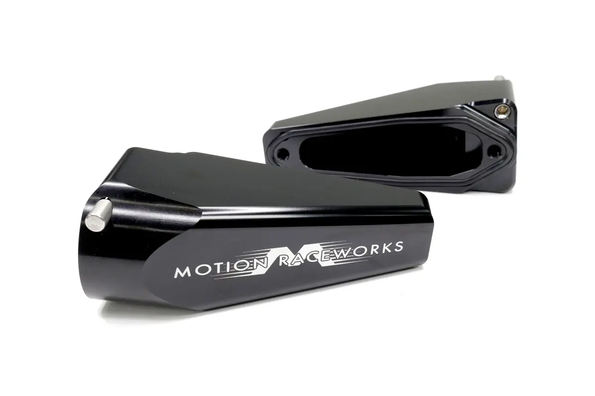 Billet Burn Down Breather Quick Release Fittings Black Anodized (Pair) 1