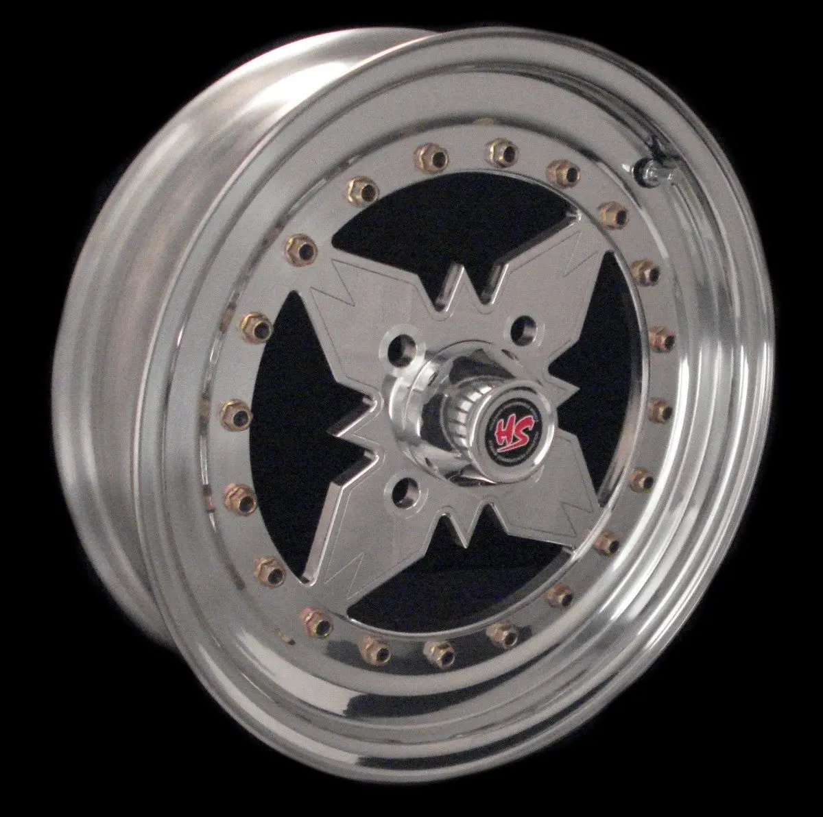 15" Rage 4 Lug 3-Pc Wheel 1