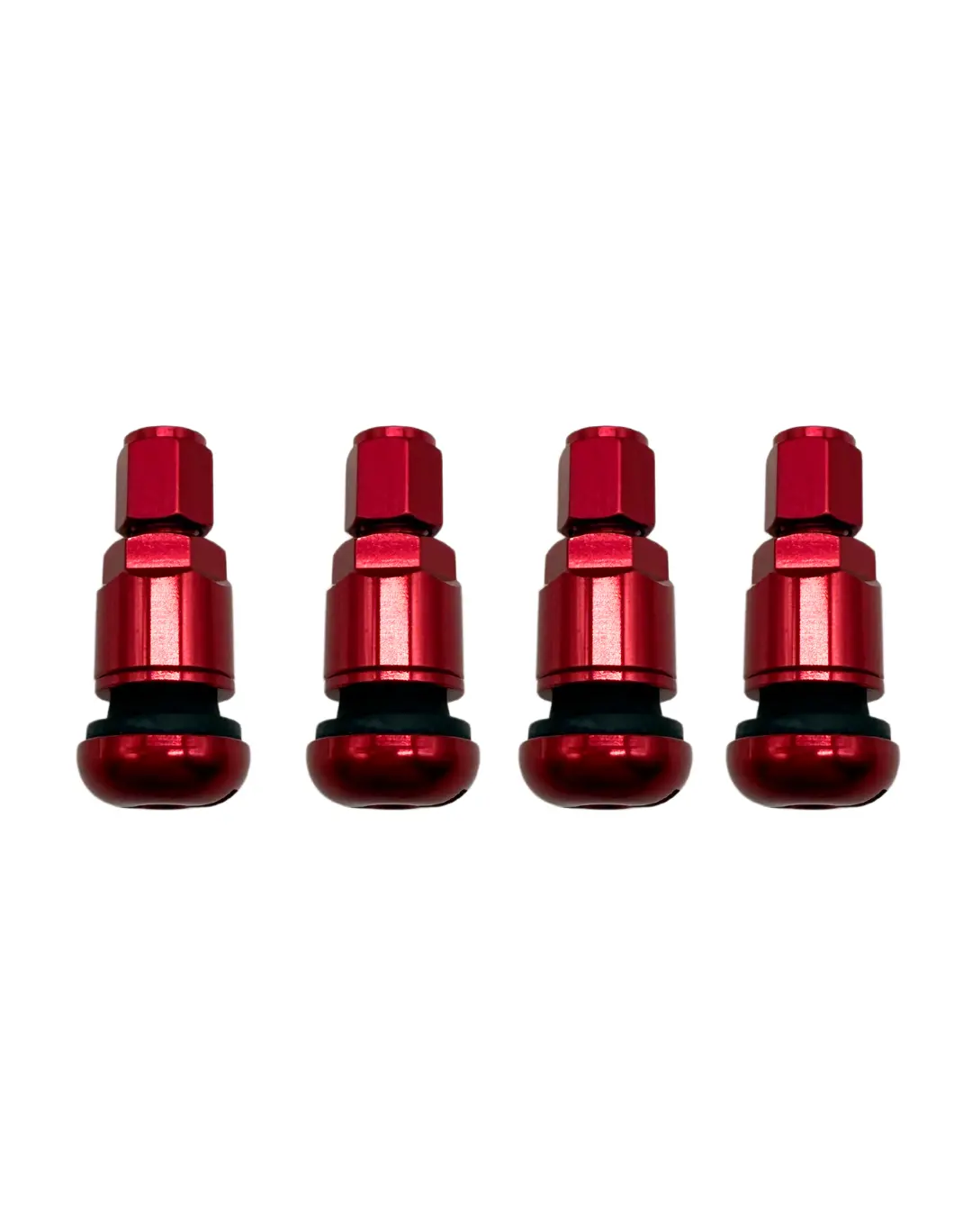 Cosmis Wheels Short Valve Stems Red (Set Of 4) 1