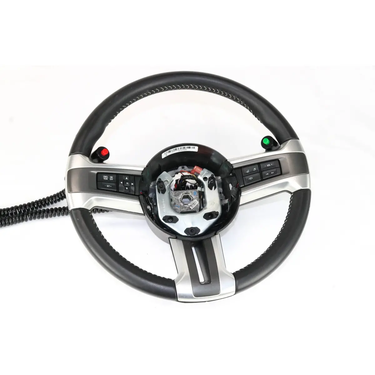 S197 2011-14 Mustang Steering Wheel Button Bracket Black Anodized 15-00014 1