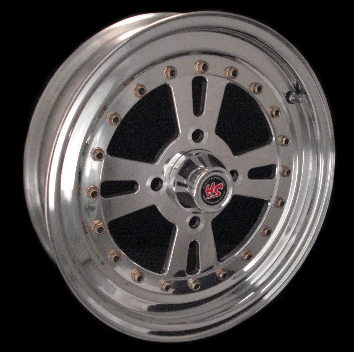 15" Sunstar 4 Lug 3-Pc Wheel 1