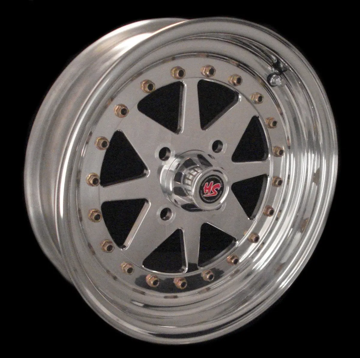 15" Superstar 4 Lug 3-Pc Wheel 1