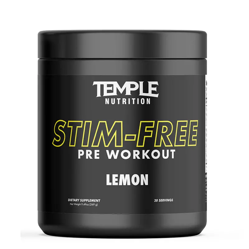 Temple Stimfree Preworkout - Lemon 1