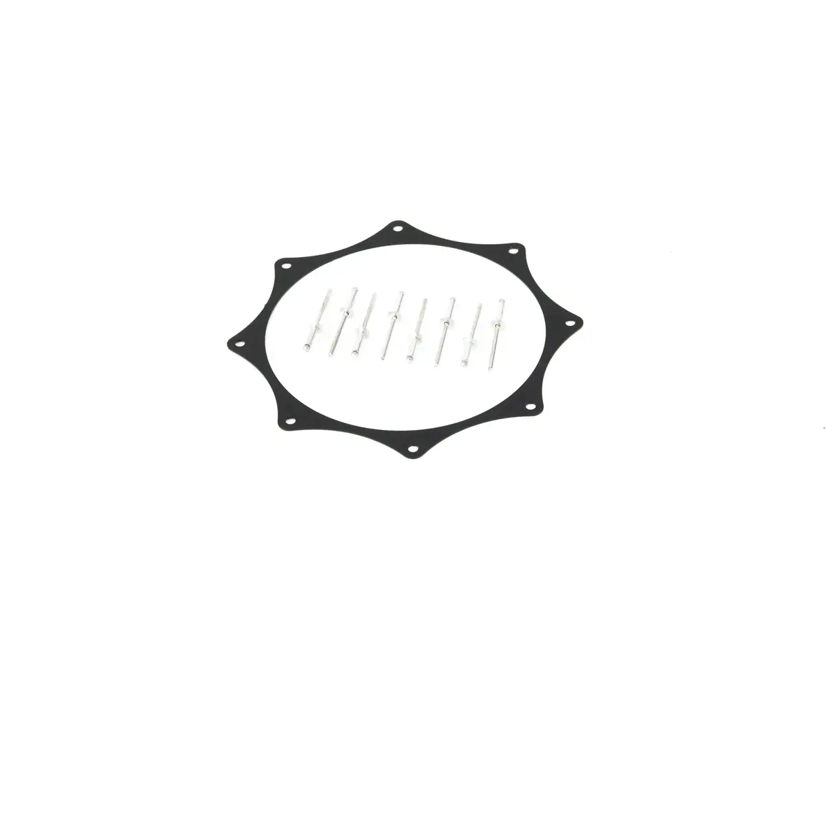 Black Anodized Exhaust Trim Ring (Single, 3"-5") 1