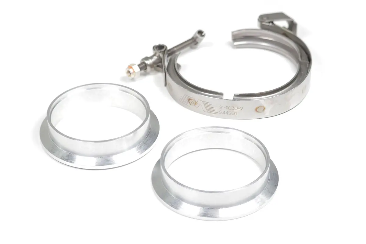 Motion Raceworks 2.5" Aluminum O-Ring V-Band Set W/ Quick Release Clamp 1