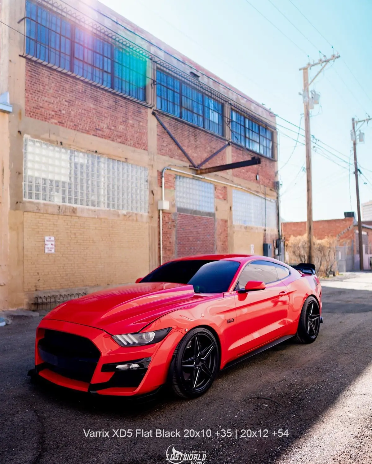 Varrix Xd5 Flat Black Mustang Wheels 20X12 +54 5X114.3 By Cosmis 2