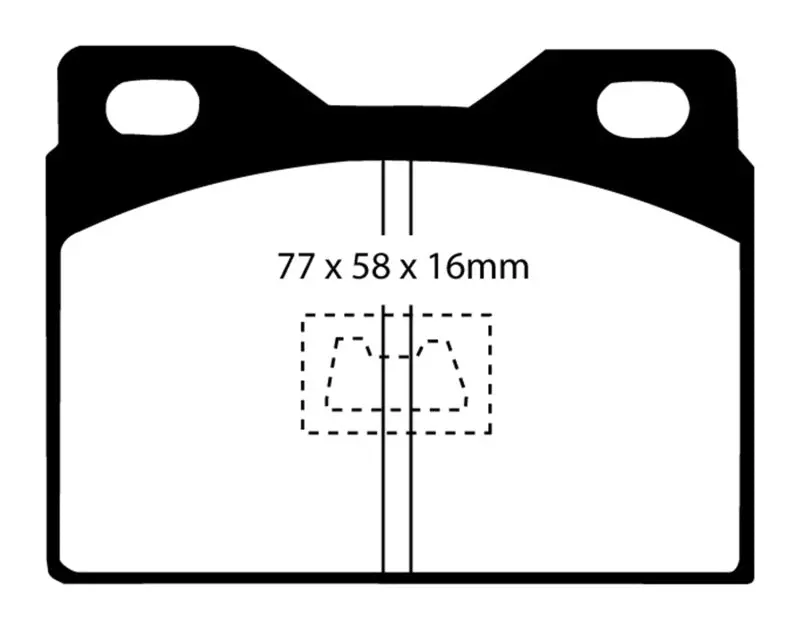 Ebc Yellowstuff Front Brake Pads For 1976–1985 Porsche 924 2.0L 1