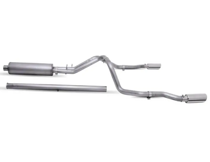 Gibson Dual-Split Cat-Back Exhaust For 2020–2022 Silverado/Gmc Sierra 2500 Hd 6.6L Crew Cab (Long Bed) 1