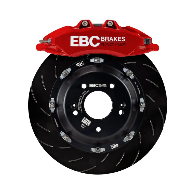 Ebc Racing Apollo-6 Big Brake Kit For Bmw E36/E46 (1992–2005): Red Calipers, 355Mm Rotors, Front-Only 1