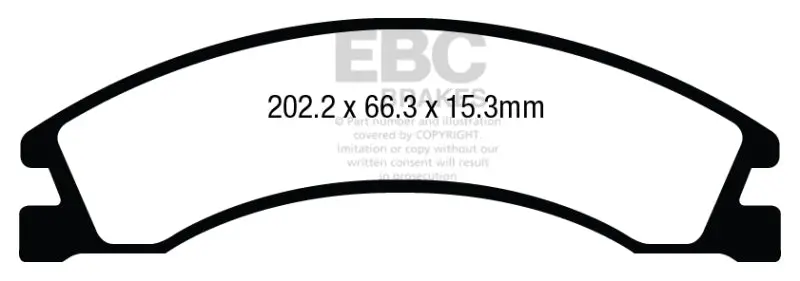 Ebc Ultimax2 Rear Brake Pads For 2008–2014 Ford E-150 Econoline 4.6L 1