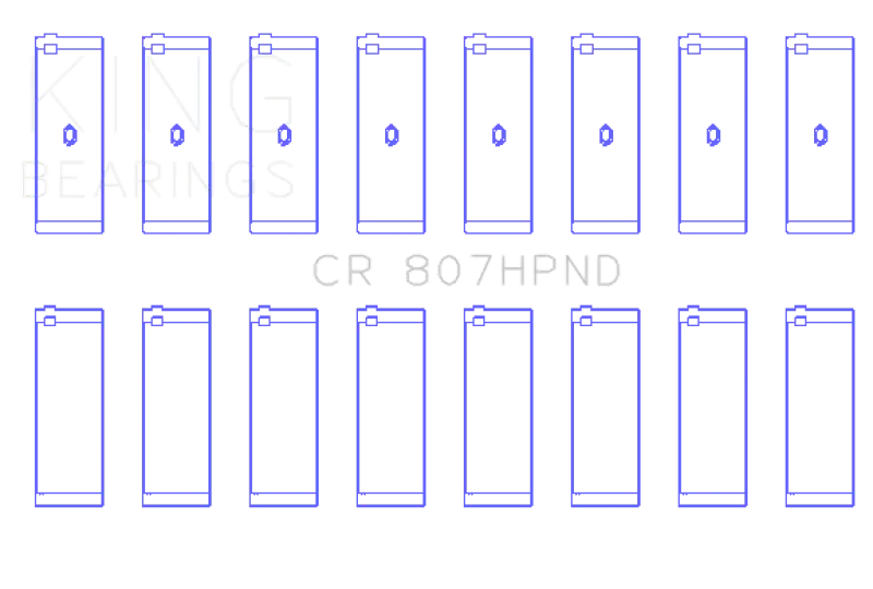 King Performance Rod Bearing Set For Chevy Ls1/Ls6 Engines (Stdx Size) 1