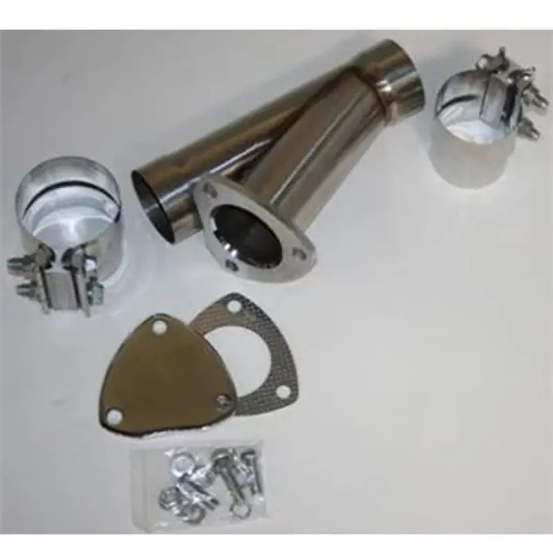 Granatelli Stainless Steel 3.5-Inch Manual Exhaust Cutout Kit With Slip-Fit And Band Clamp Installation 1