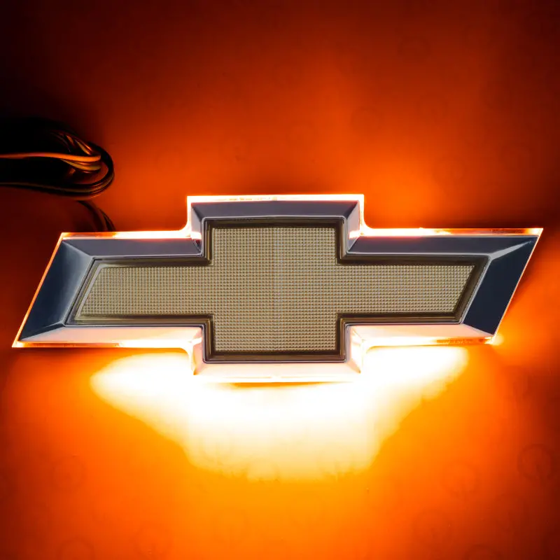 Oracle Illuminated Bowtie Emblem – Amber Led Accent With Warranty Coverage 1