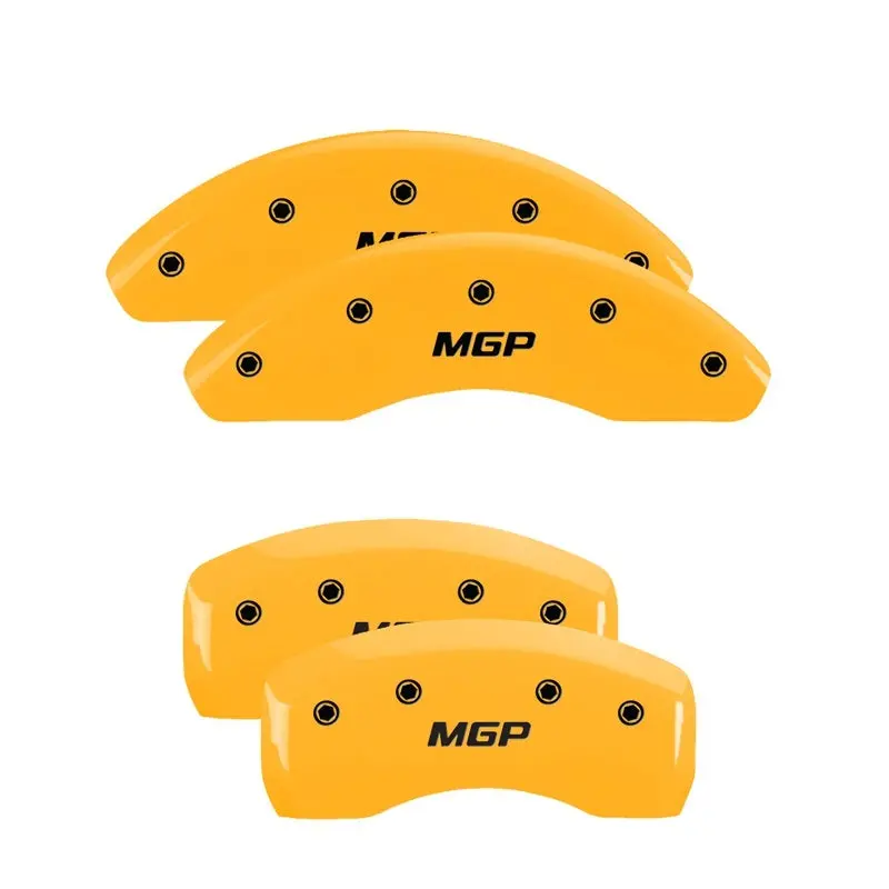Mgp Engraved Caliper Covers For Srt Models – Front & Rear, Red Finish With Silver Chrome Accents 1