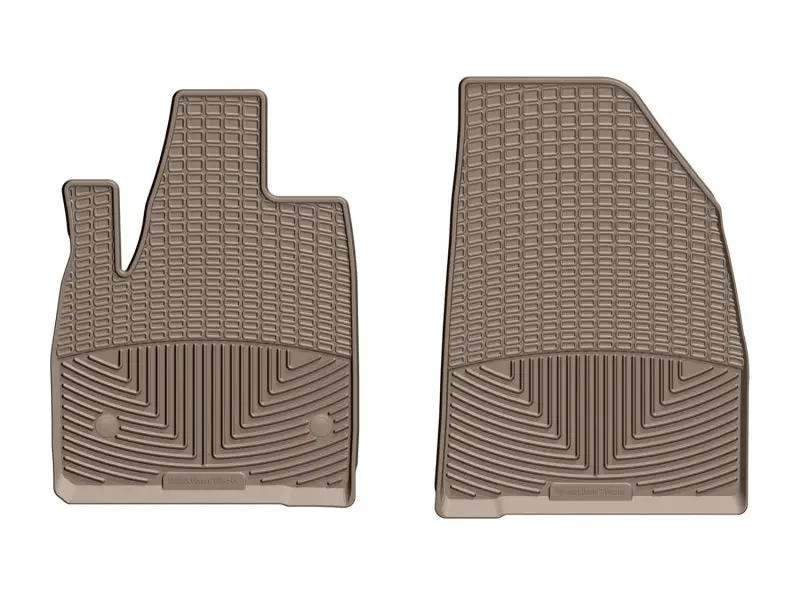 Weathertech Front Rubber Floor Mats For 2017+ Gmc Acadia & Acadia Denali – Tan 1