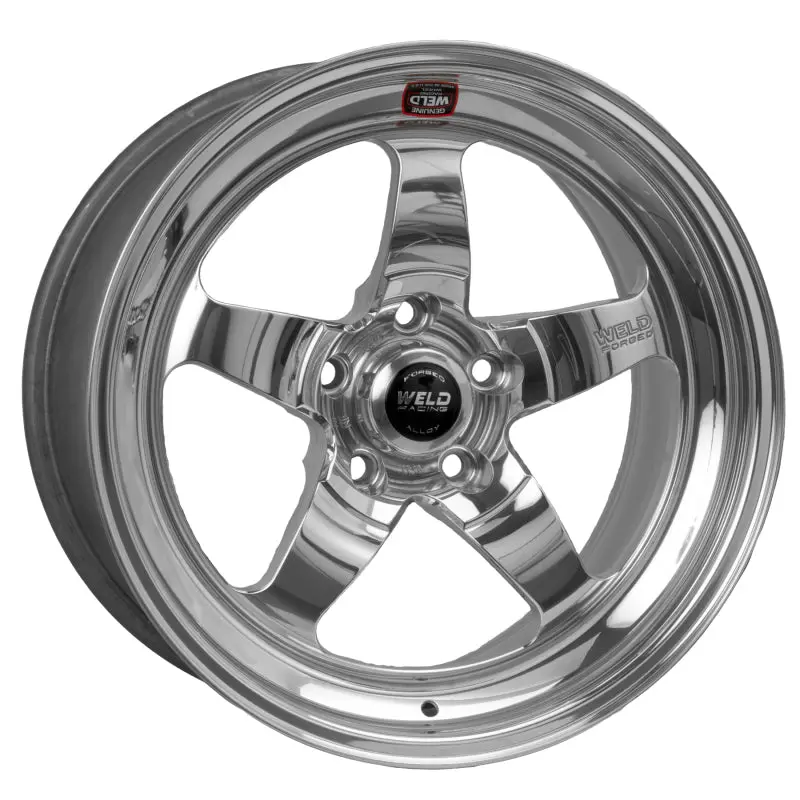 Weld S71 Polished Aluminum Wheel – 17X7 Inch, 5X4.5 Bolt Pattern, 4.8-Inch Backspace, Medium Pad, Non-Beadlock Design 1