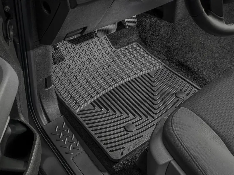 Wt Rubber Front Floor Mats – Heavy-Duty Black All-Weather Protection 1